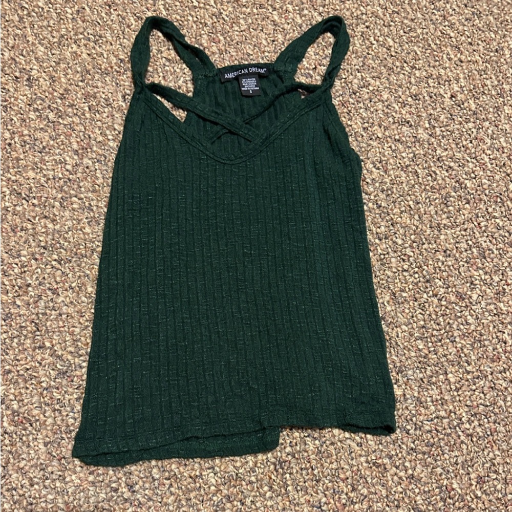 Dark green tank
